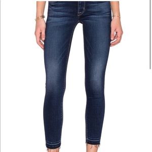 Hudson Krista Crop Super Skinny Raw Hem Jeans